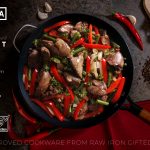 Small Yosukata Skillet Pan 30 cm (11,8-inch, Black Carbon Steel, Pre-Seasoned)