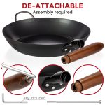 Small Yosukata Skillet Pan 30 cm (11,8-inch, Black Carbon Steel, Pre-Seasoned)