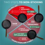 Small Yosukata Skillet Pan 30 cm (11,8-inch, Black Carbon Steel, Pre-Seasoned)