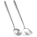 Small Yosukata 17-inch (43cm) Stainless Steel Wok Spatula & Ladle Set