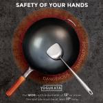 Small Yosukata 17-inch (43cm) Stainless Steel Wok Spatula & Ladle Set