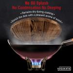 Small Yosukata 14-inch Wooden Wok Lid with Carbonized Finish