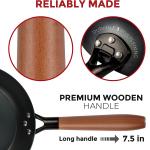 Small Yosukata Skillet Pan 30 cm (11,8-inch, Black Carbon Steel, Pre-Seasoned)