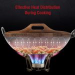 Small Yosukata 13,5-inch (34,5 cm) Wooden Wok Lid with Carbonized Finish