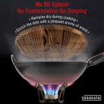 Small Yosukata 13,5-inch (34,5 cm) Wooden Wok Lid with Carbonized Finish