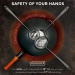 Small Yosukata Utensils Wok Set 17-inch (43cm) Spatula & Ladle & Skimmer Stainless Steel