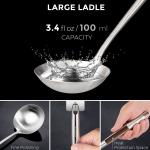 Small Yosukata Utensils Wok Set 17-inch (43cm) Spatula & Ladle & Skimmer Stainless Steel